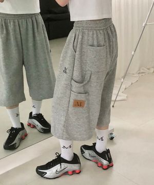 해머 사이드 포켓 카펜터 스웻 버뮤다 팬츠 남녀공용 (3컬러)