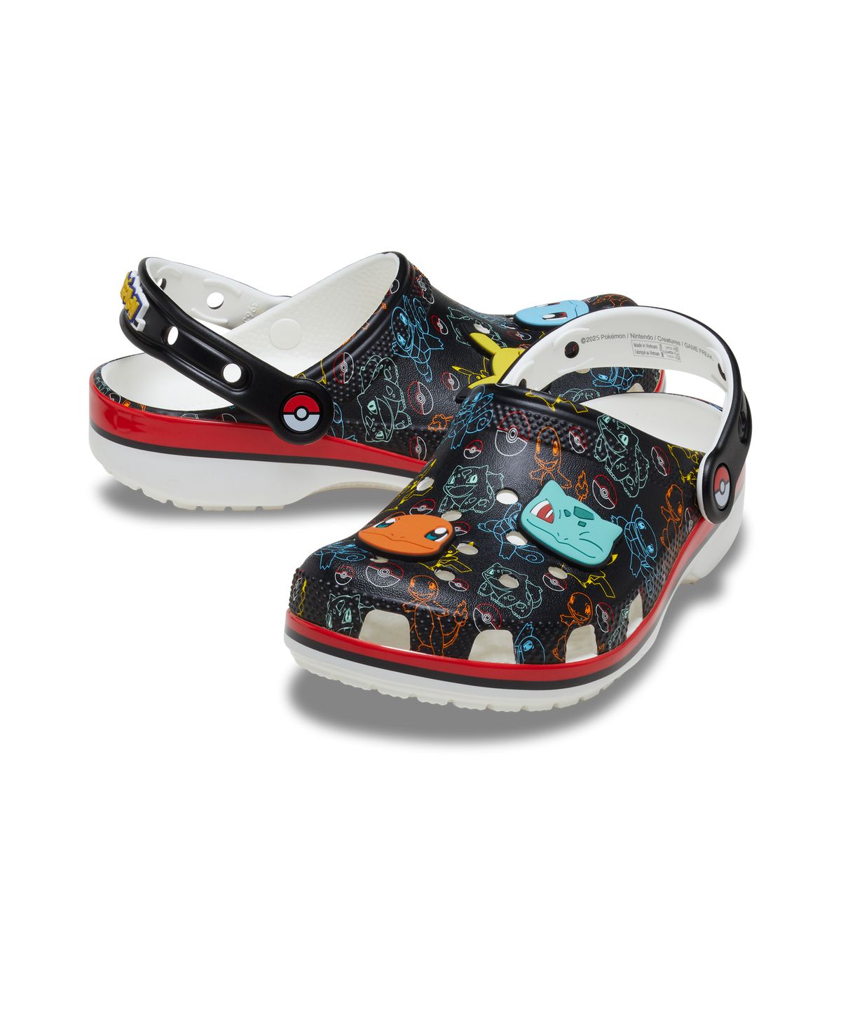 크록스키즈(CROCS KIDS) 포켓몬 프린트 클래식 클로그 토들러