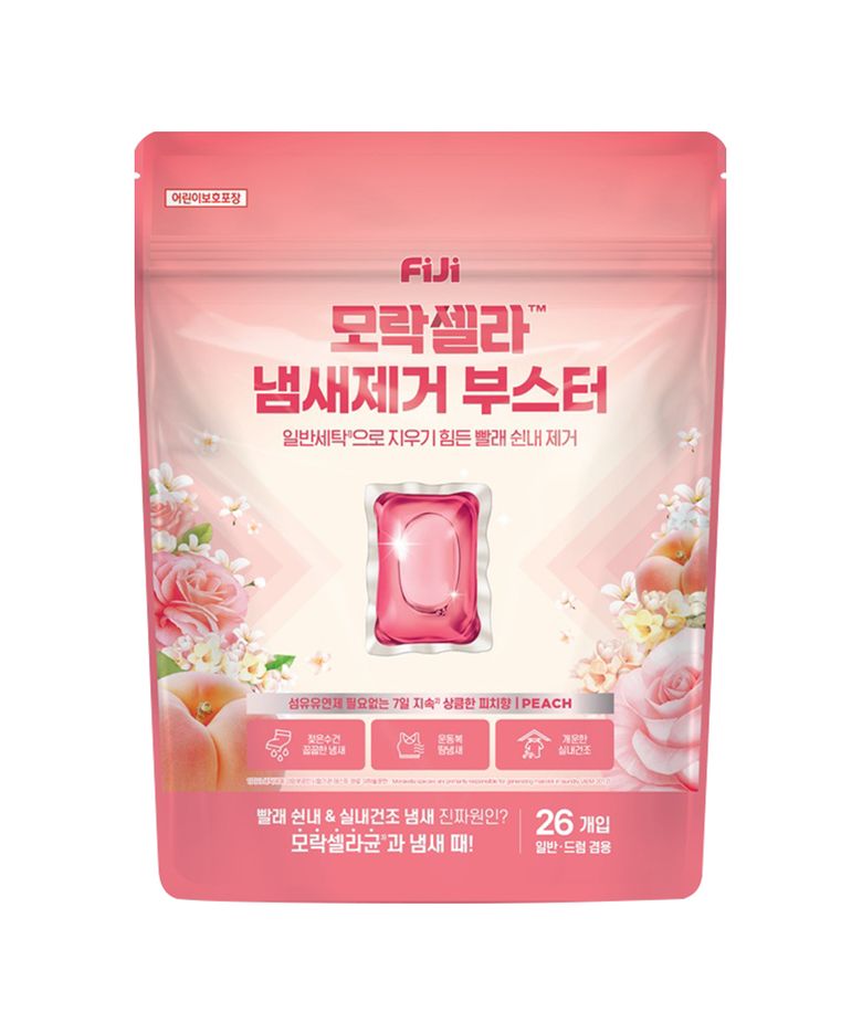 모락셀라 냄세제거 부스터 실내건조 상큼한 피치향 캡슐세제 26개입
