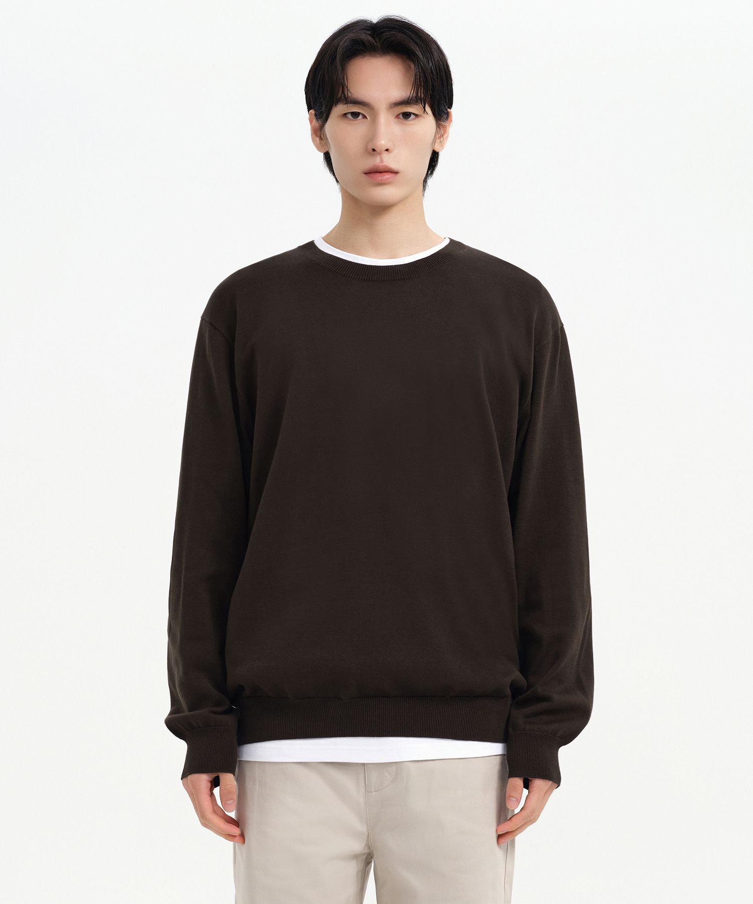 Tシャツ・カットソー *MUSINSA STANDARD* Hit Standard Mock Neck Long Sleeve T-Shir MUSINSA | MUSINSA STANDARD [Hit Standard] Mock Neck Long
