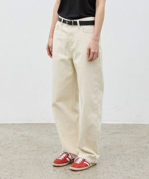 w 와이드 크림진