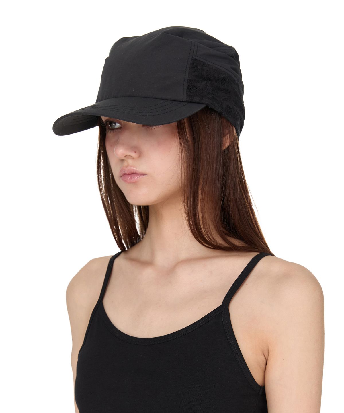 썬번프로젝트(SUNBURNPROJECT) Punching Paisley Scarf Cap, BLACK