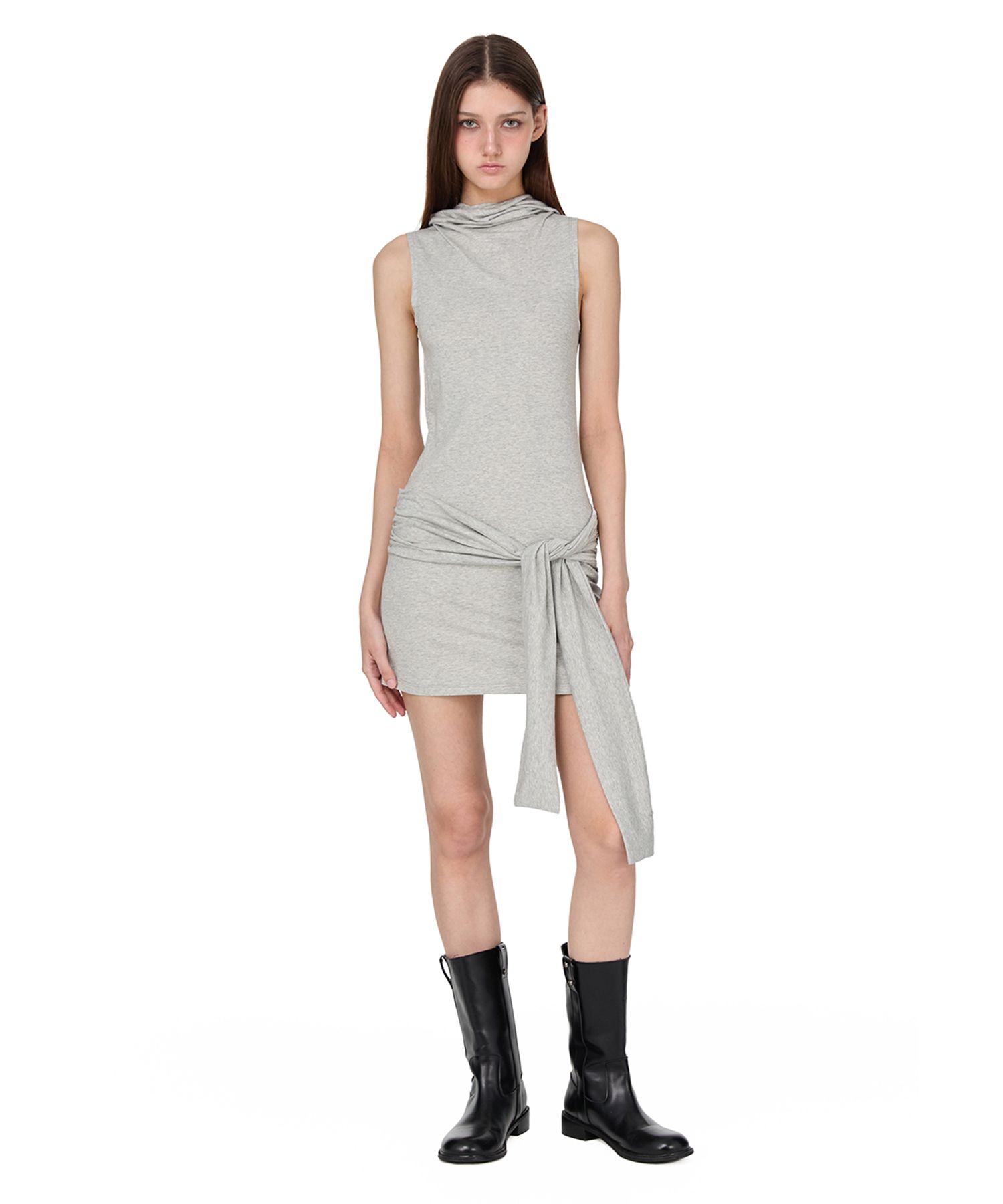 【sunburnproject】Tie Sleeveless One-Piece★送料・関税込★ MUSINSA公式 | SUNBURN PROJECT Tie Sleeveless Hoodie One