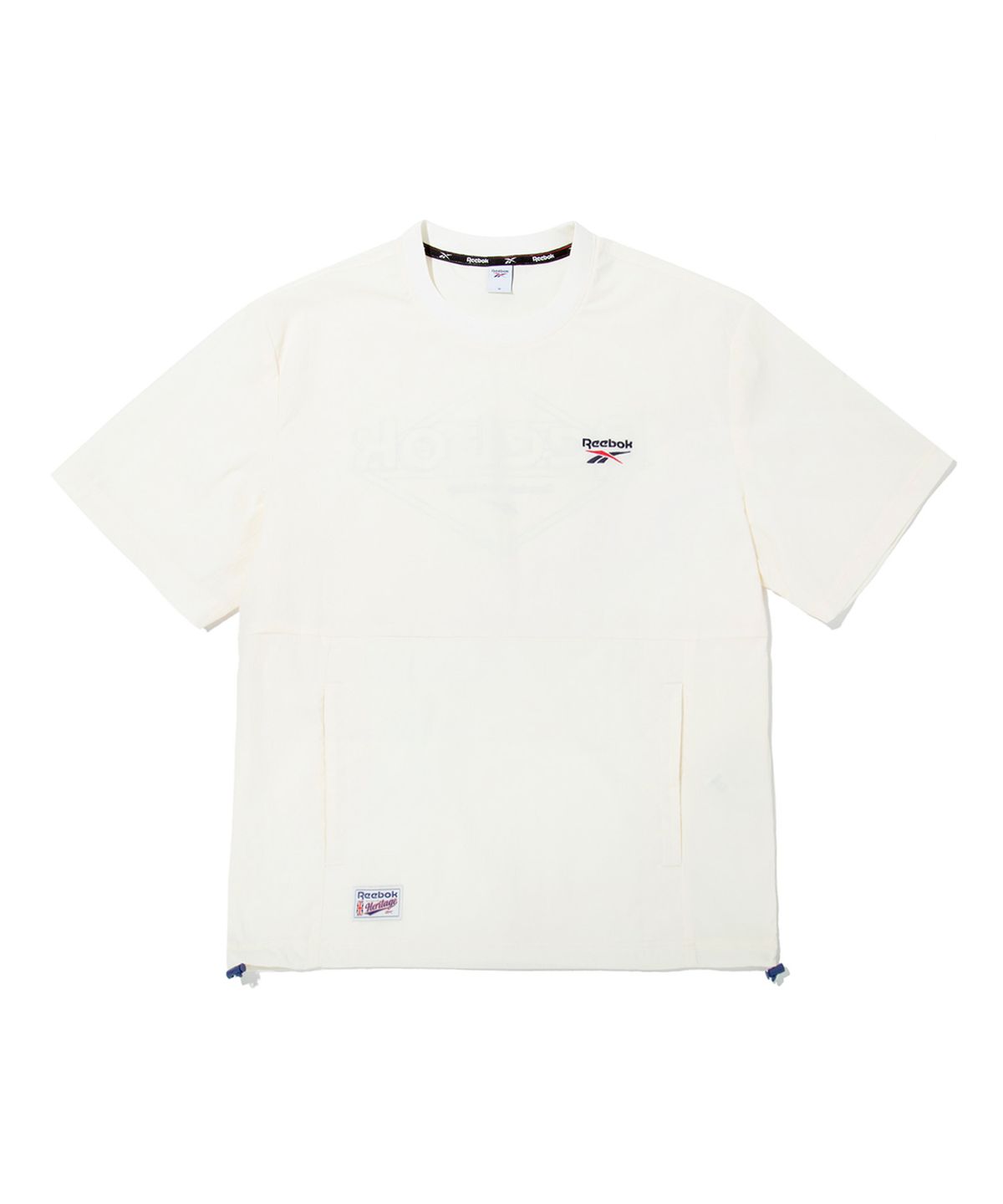리복(REEBOK) 아이스 우븐 반팔 피스테 - 화이트
