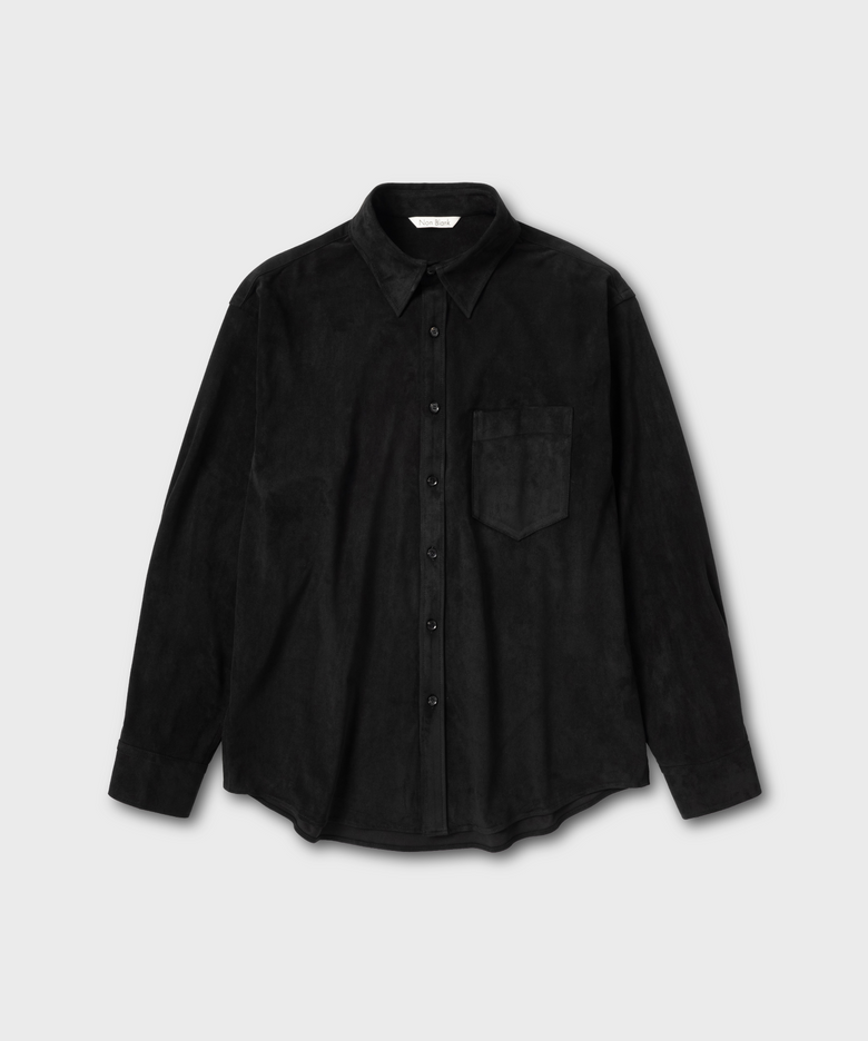 스웨이드 셔츠_BLACK