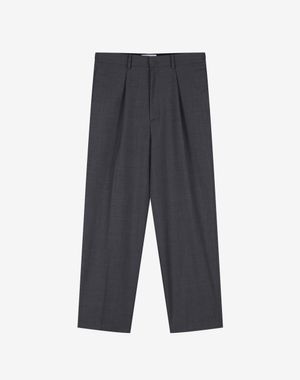 마르셀 원턱 레귤러핏 팬츠 [멜란지 그레이]
