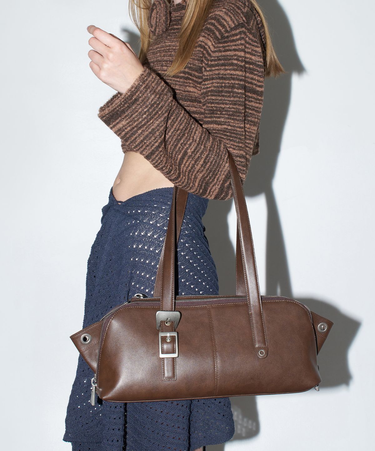 코이무이(KOIMOOI) City Satchel Bag (Tow-Tone Brown)