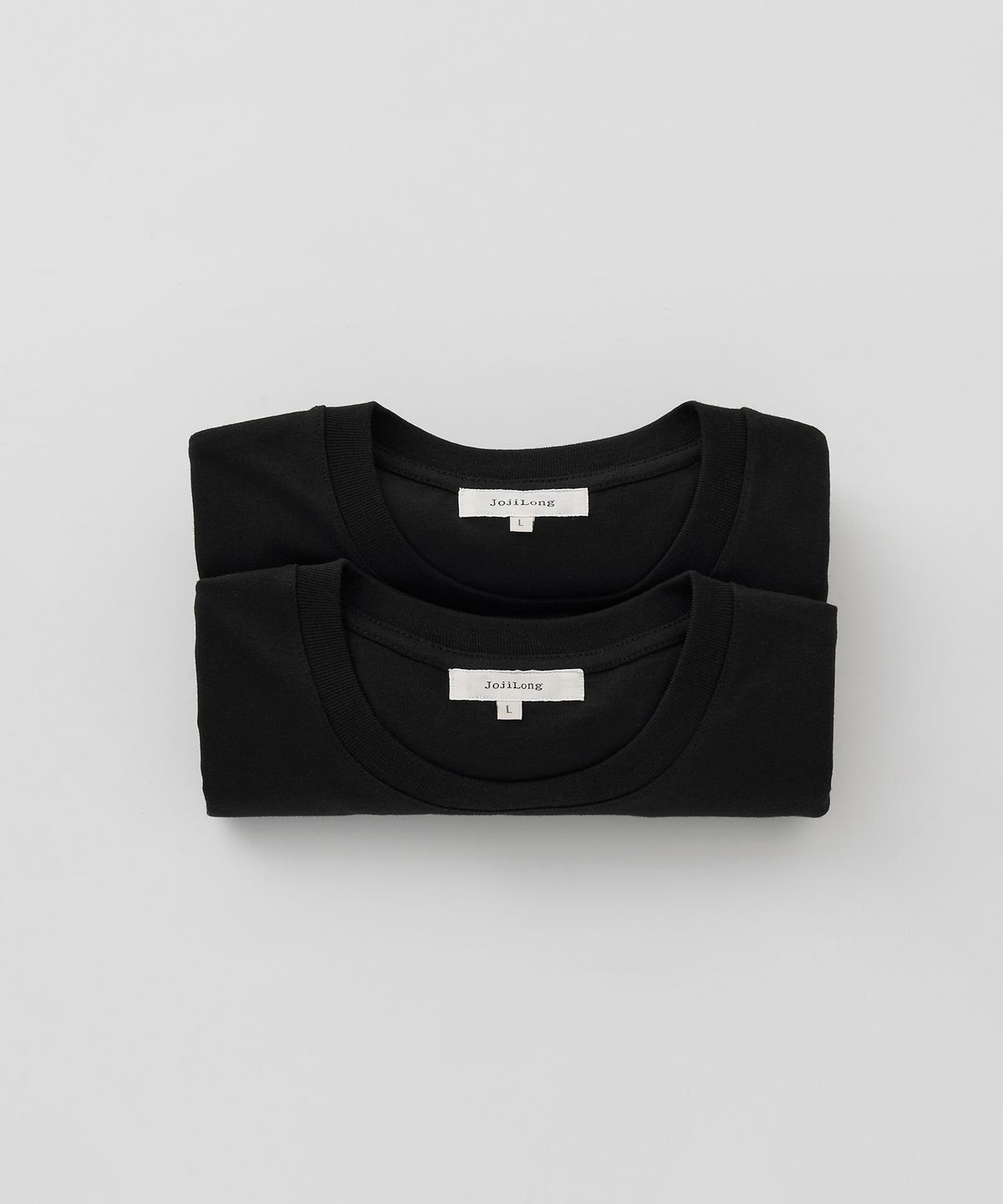 조질롱(JOJILONG) [2PACK] JN107 Tubular Classic T-Shirt - BLACK