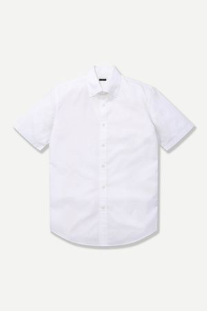버튼다운 하프 드레스셔츠 화이트 BNEMBA661WH