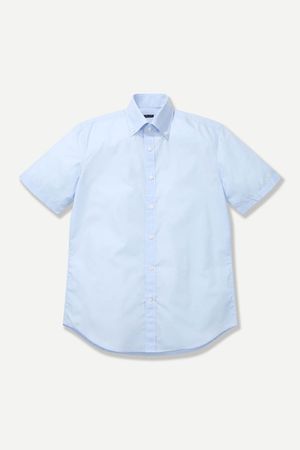 버튼다운 하프 드레스셔츠 블루 BNEMBA664BL