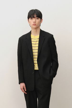 블랙 스페이스 크링클 셋업 블랙 BNEMEA271BK_BNEMTA371BK