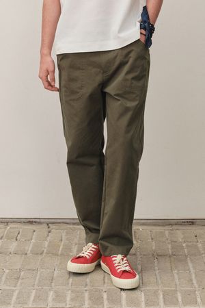 스트레치 밴딩 캔버스 워커 팬츠 카키 BNEMTA352KH