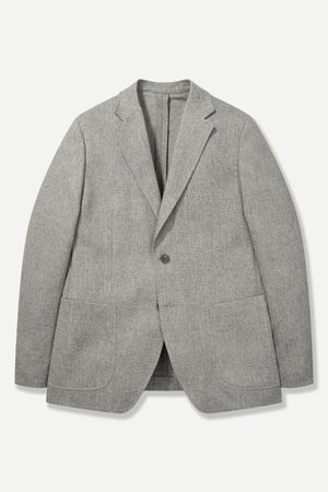 멜란지 린넨 스트레치 자켓 베이지 BNEMEA251BE