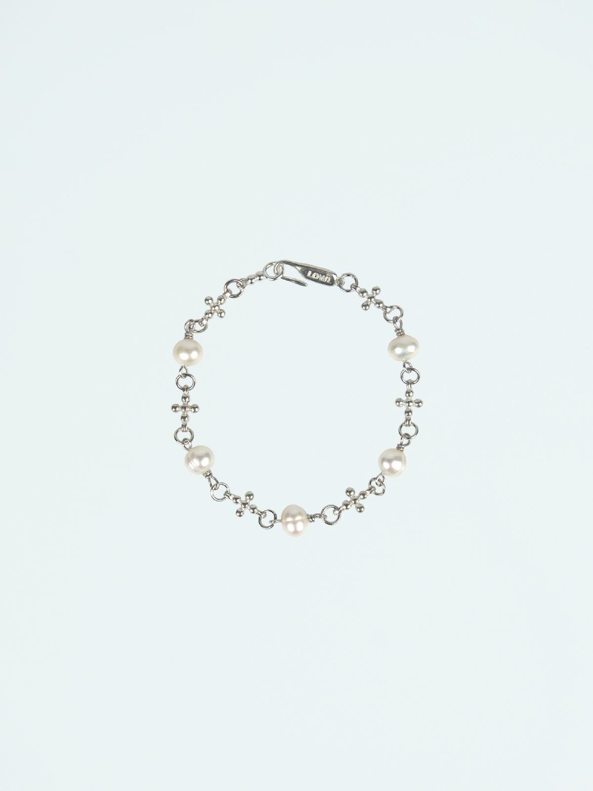 로울(LOWOOL) Plus pearl silver bracelet