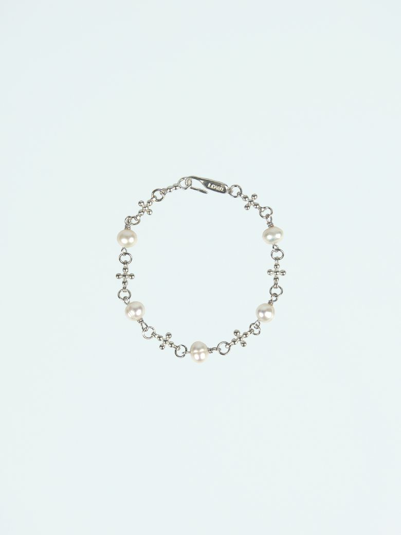 Plus pearl silver bracelet