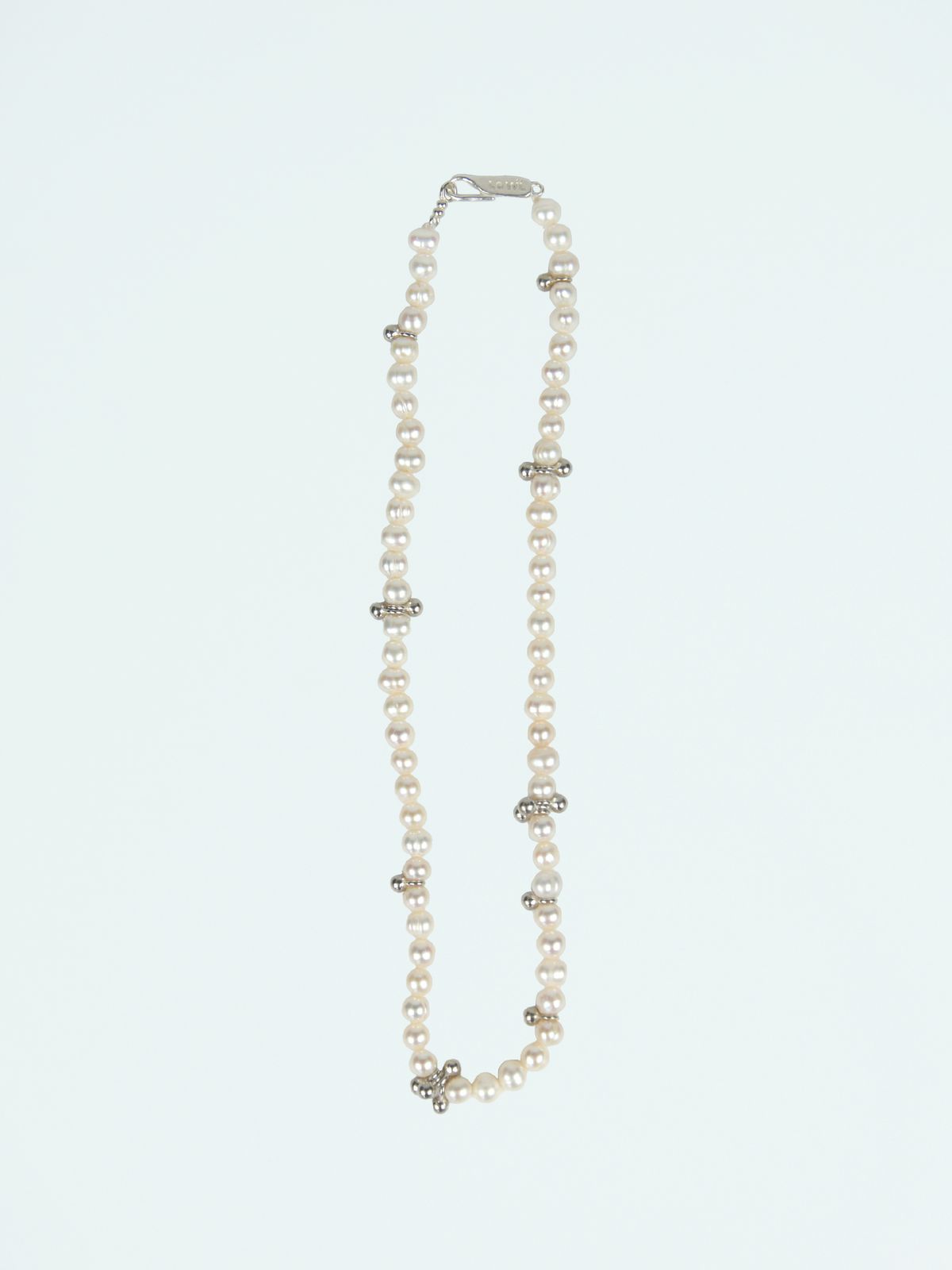 로울(LOWOOL) Dew pearl silver necklace