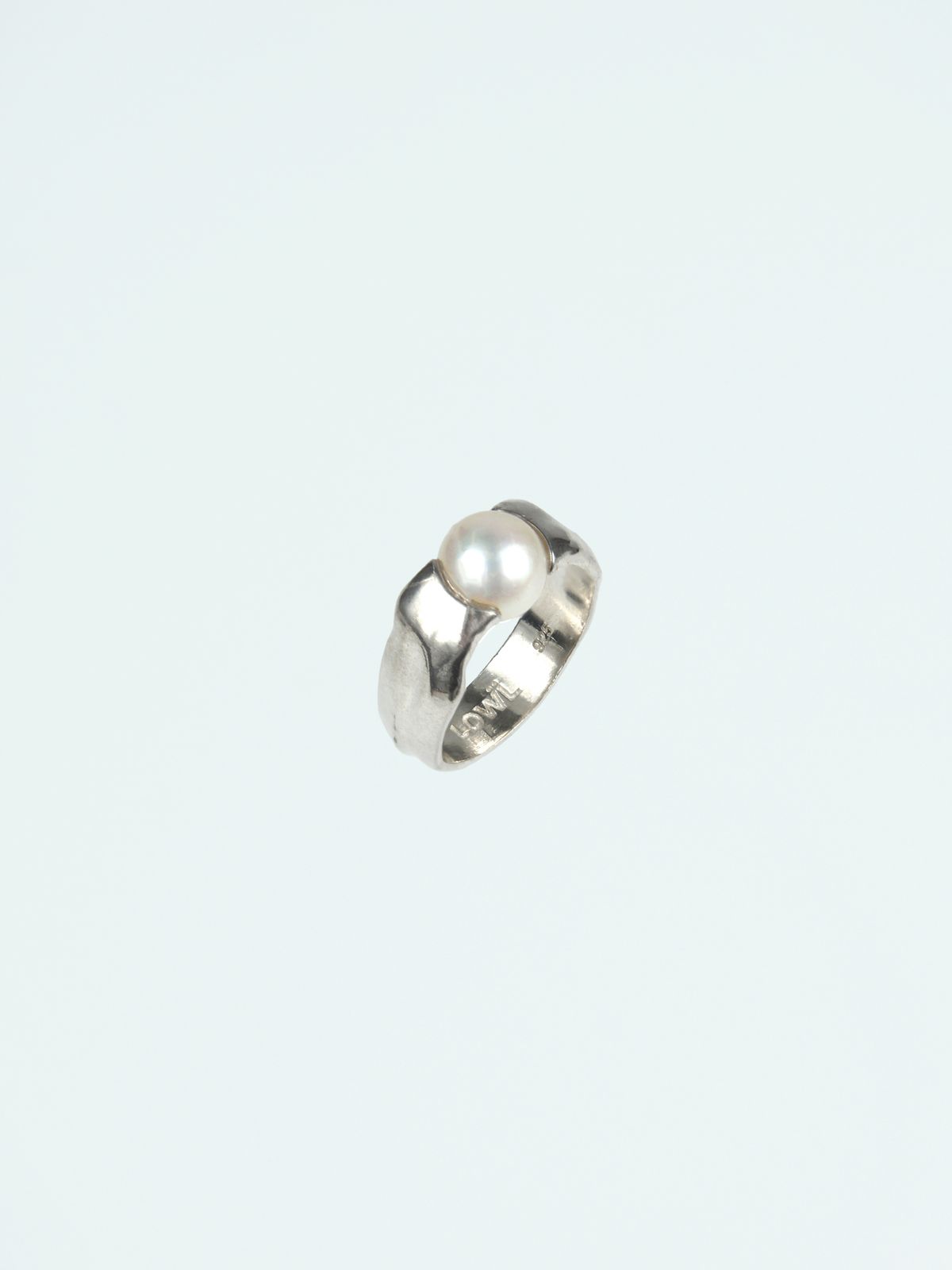 로울(LOWOOL) Dew pearl silver ring