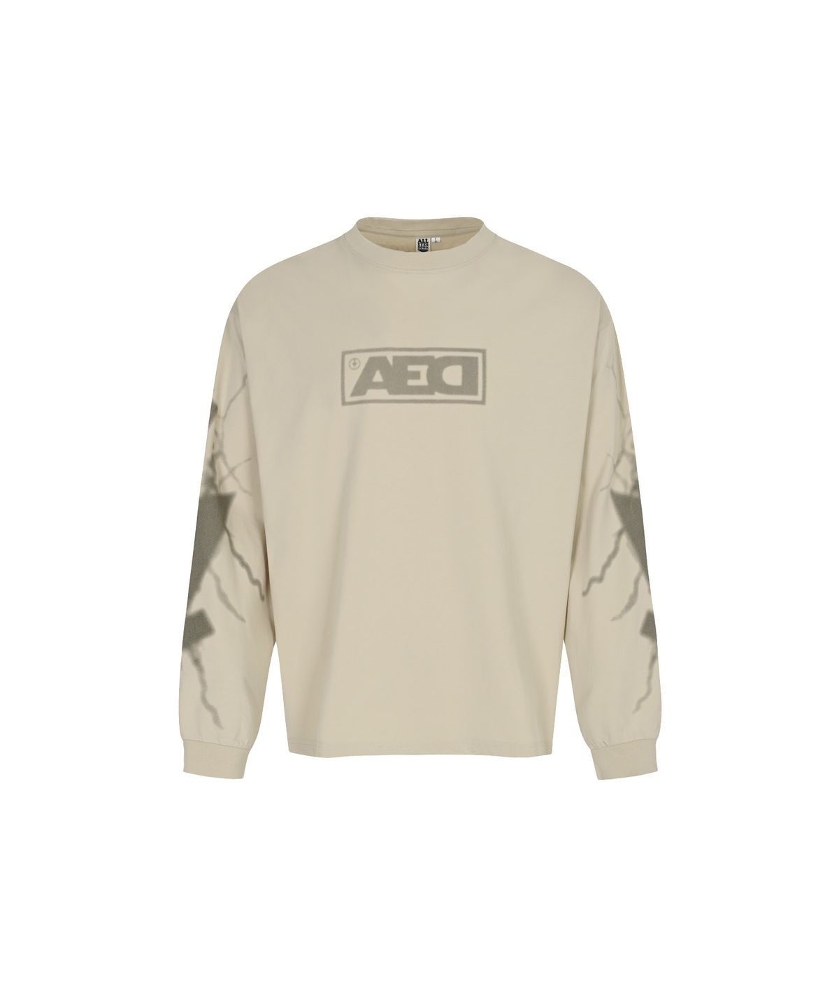 올아이즈다운(ALL EYES DOWN) PIGMENT ARROW THUNDER LONG SLEEVE (SAND)