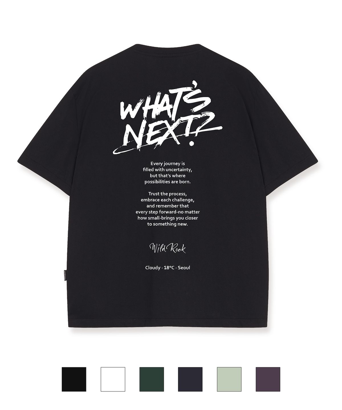 와일드락(WILDROCK) Whats Next 소프트 터치 하이 스트레치 오버핏 반팔 티셔츠