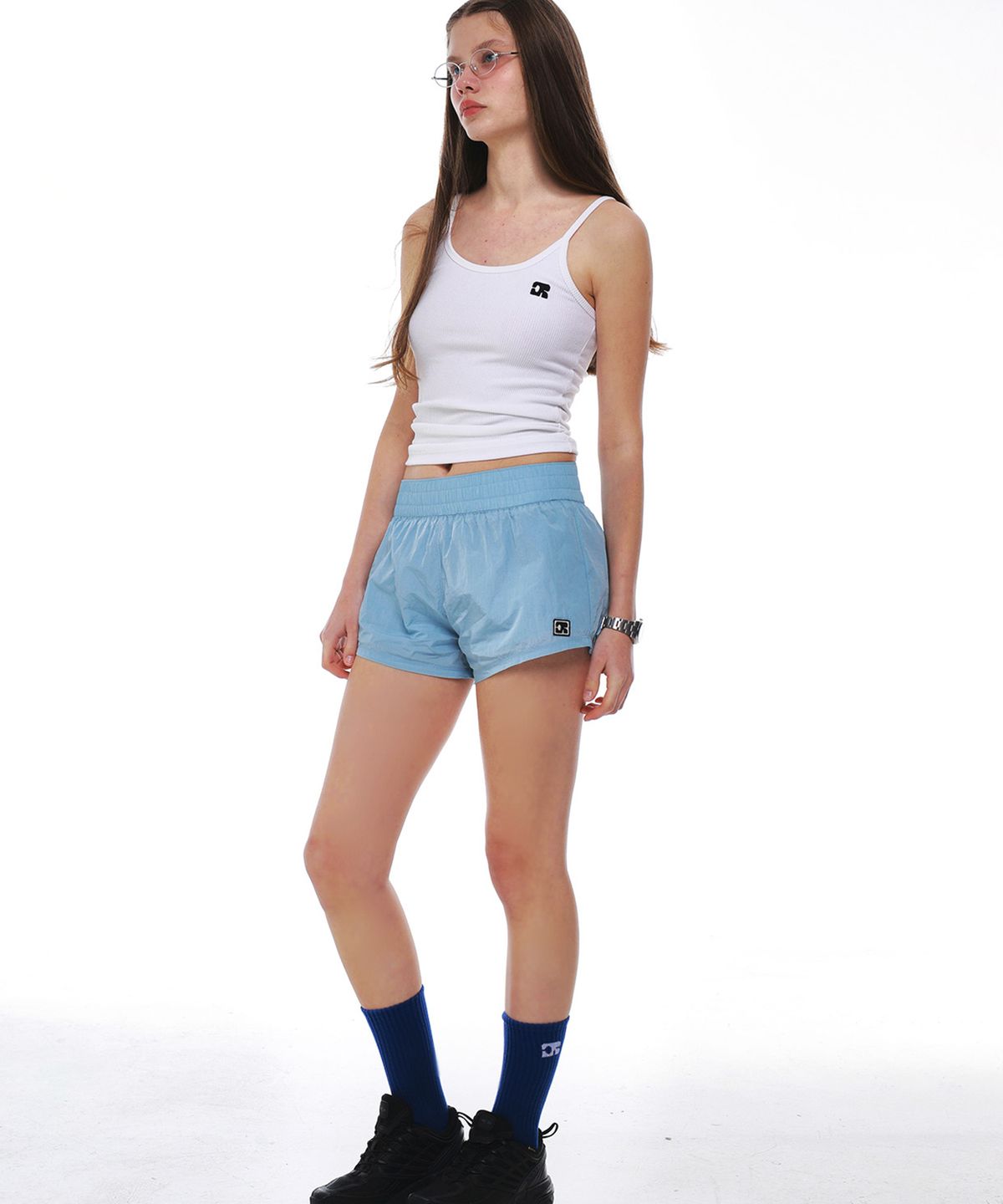 센토르(CENTAUR.KR) EMBLEM PATCH NYLON SHORTS_SKY BLUE
