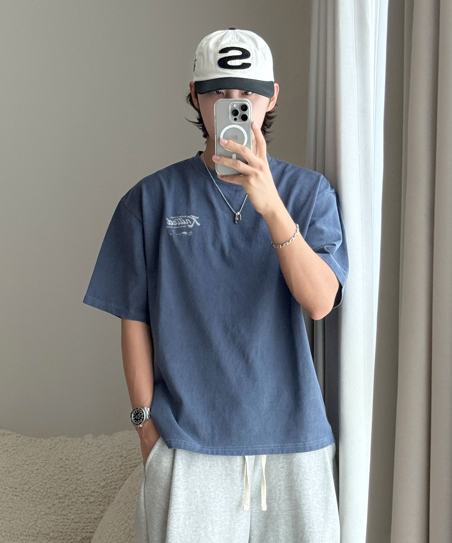 Tシャツ・カットソー *MUSINSA STANDARD* Oversized Mock Neck T-Shirt Grayish Beige MUSINSA | MUSINSA STANDARD Oversized Mock Neck T-Shirt