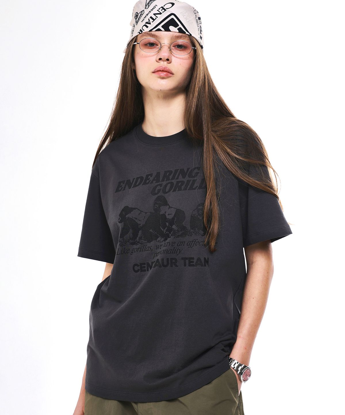센토르(CENTAUR.KR) CENTAUR GORILLA T-SHIRT_CHARCOAL