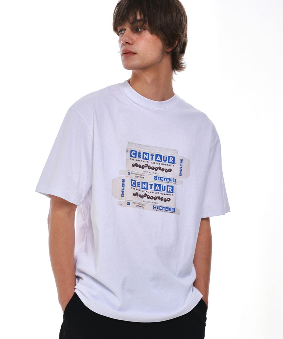 센토르(CENTAUR.KR) CENTAUR CHOCOLATE BOX T-SHIRT_WHITE