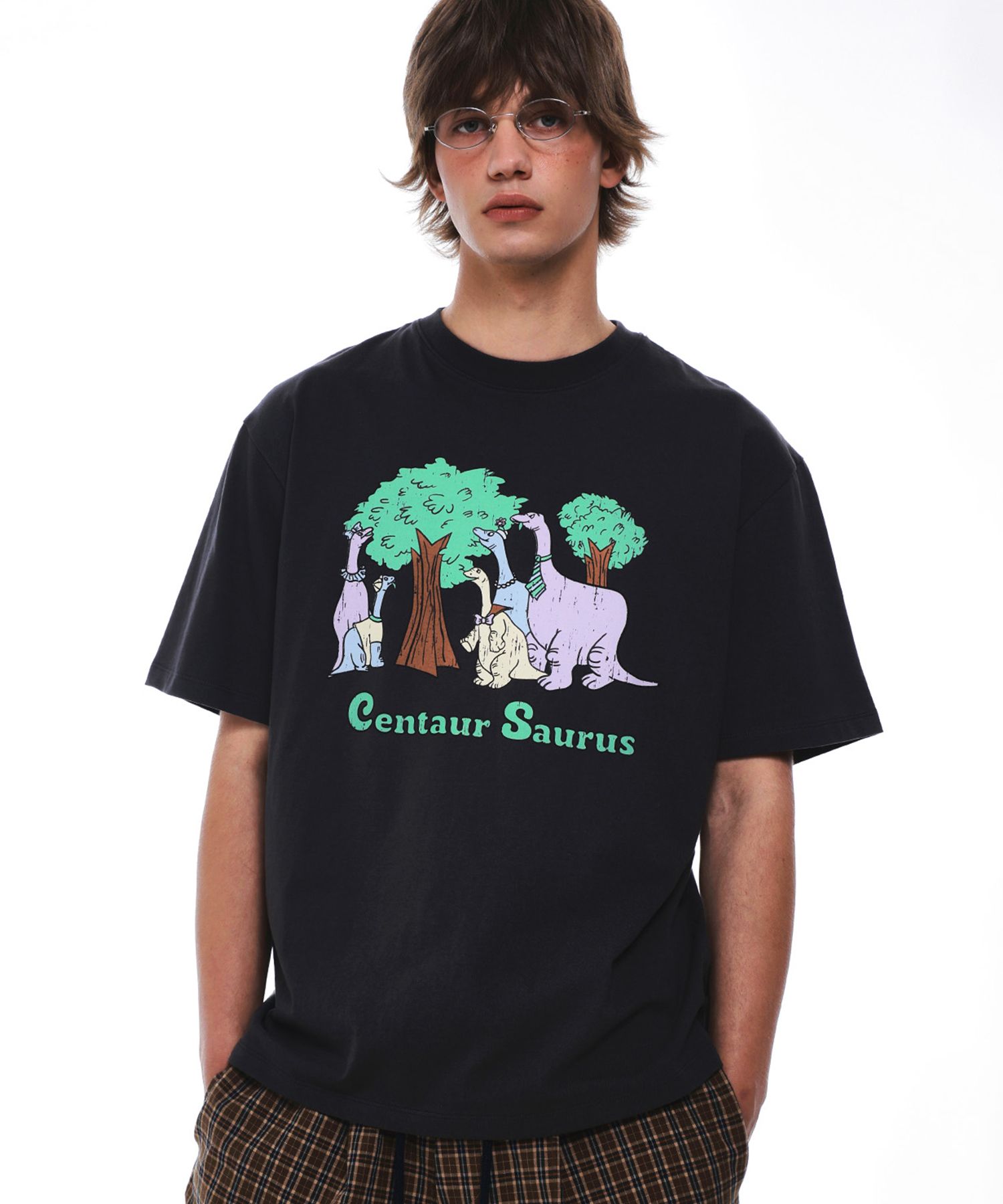 MUSINSA | CENTAUR.KR CENTAUR SAURUS T-SHIRT_CHARCOAL