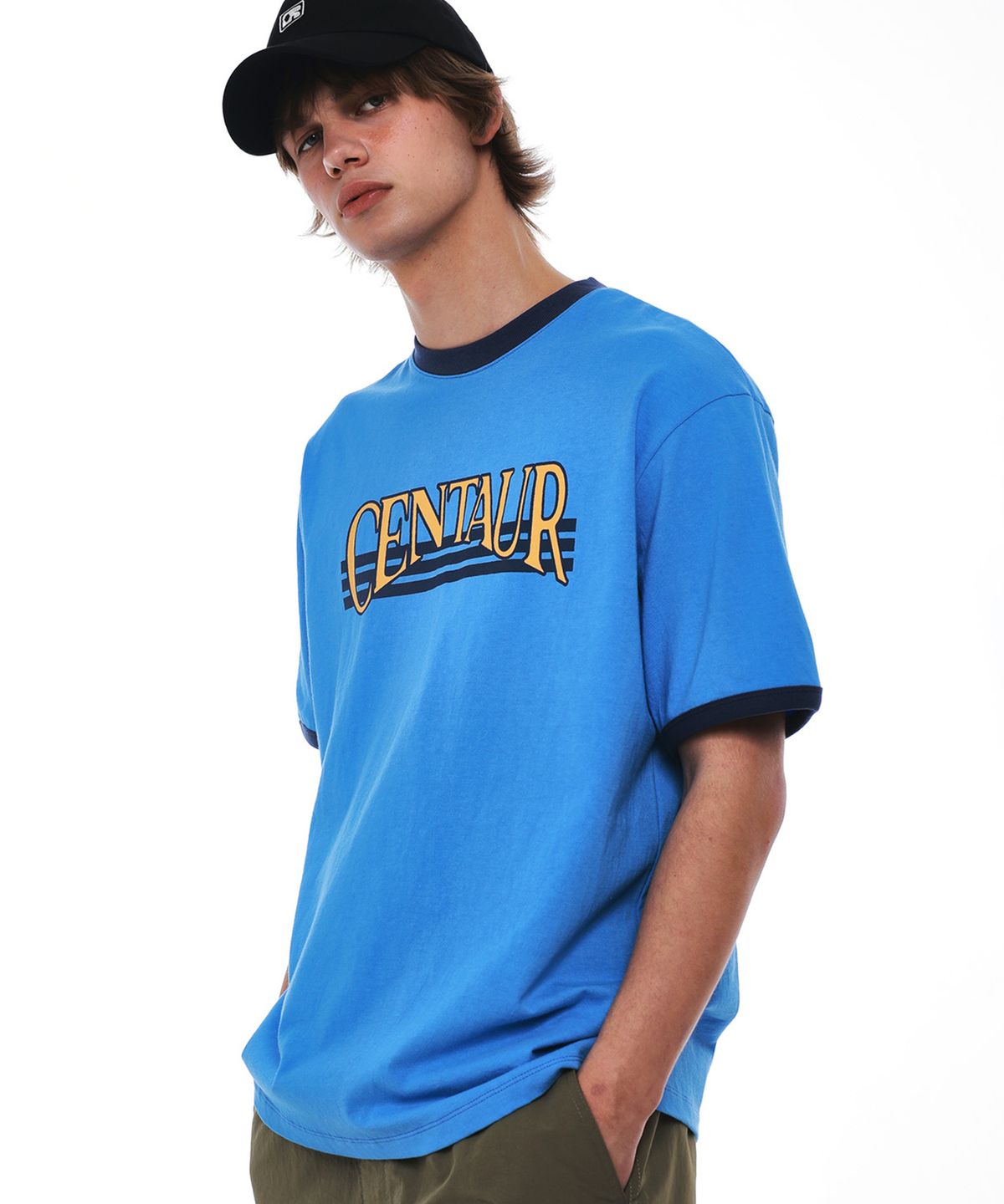 센토르(CENTAUR.KR) CENTAUR VINTAGE RINGER T-SHIRT_BLUE