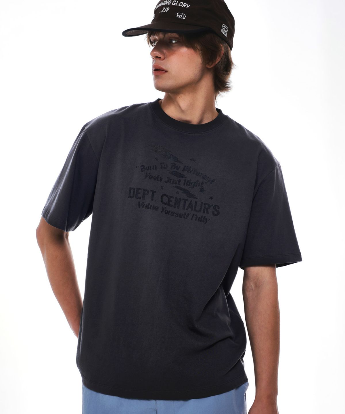 센토르(CENTAUR.KR) CENTAUR THUNDER T-SHIRT_CHARCOAL