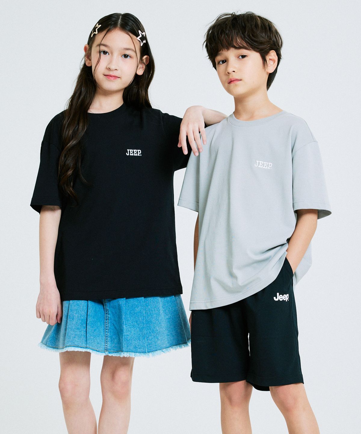 지프키즈(JEEPKIDS) [2PACK] 170G AIR LIGHT T-SHIRT (KQ5TSU142BB)