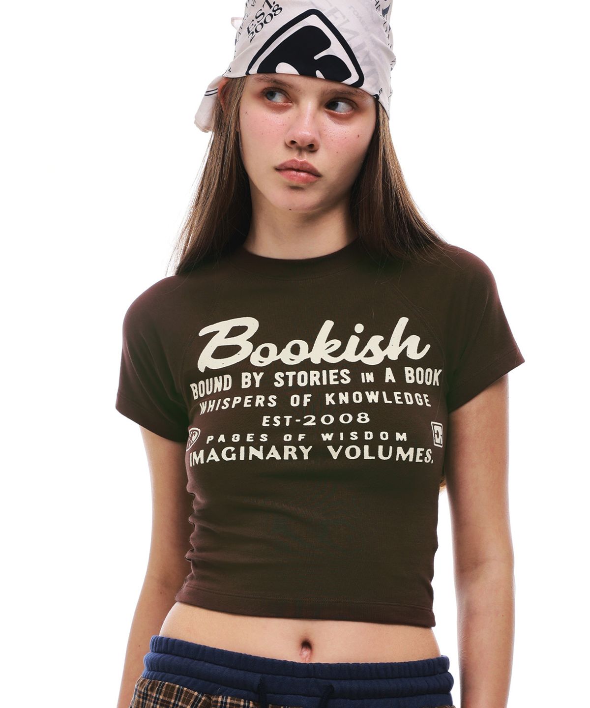 센토르(CENTAUR.KR) BOOKISH RAGLAN FITTED T-SHIRT_BROWN