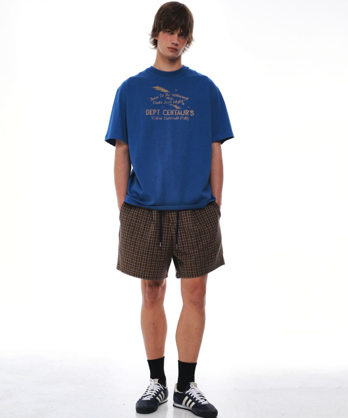 센토르(CENTAUR.KR) CENTAUR VINTAGE CHECK SHORTS_BROWN
