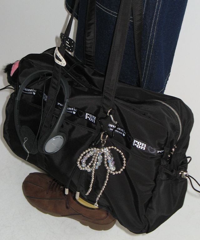 ★2025SS新作★RONRON★MINIMAL SLOUCHY DUFFLE BAG MUSINSA | RONRON MINIMAL SLOUCHY DUFFLE BAG BLACK