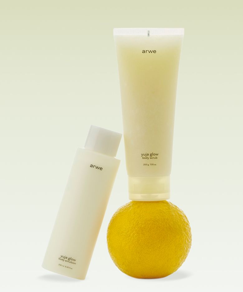 유자 글로우 바디 스크럽 200g & 바디 에멀전 250ml 세트