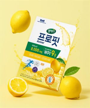 프로핏 러너 레몬 아미노산 단백질 스틱 15g x10포(1박스)