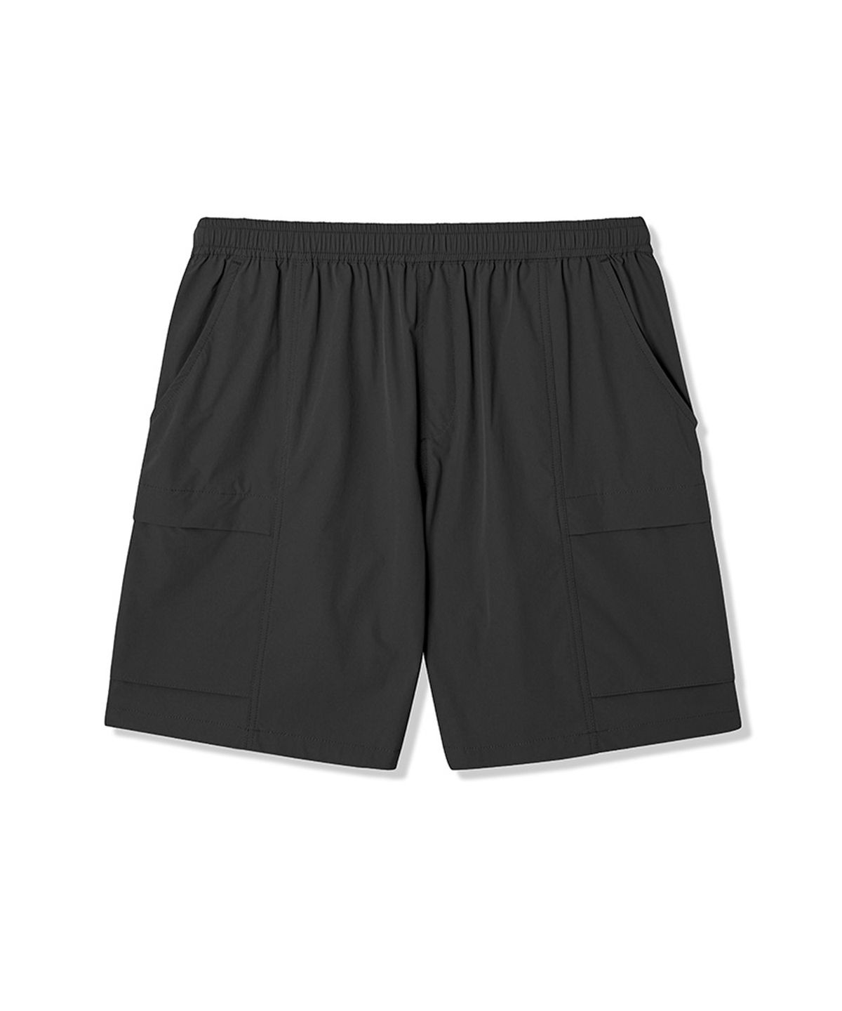 애드호크(ADHOC) 남성 풀밴딩 우븐 카고 쇼츠 (BLACK) (HB4SP41)