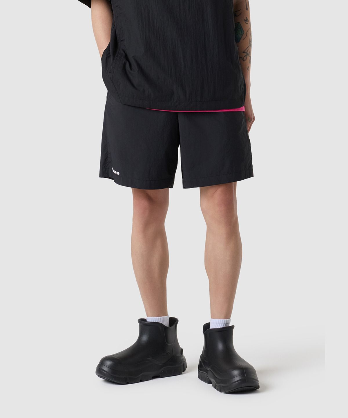 엄브로(UMBRO) 라이트브리즈 쿨링 4.5부 반바지 블랙(UQ223CHP66)