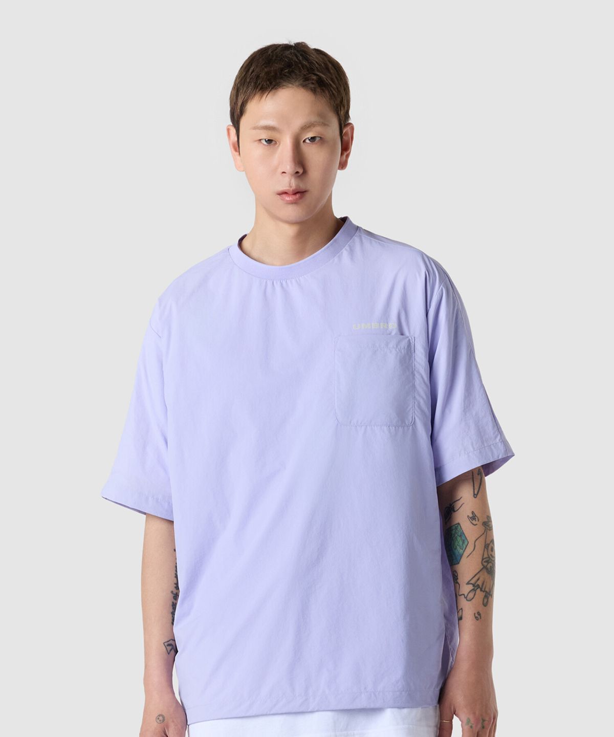 엄브로(UMBRO) 라이트브리즈 쿨링 반팔 피스테 라벤더(UQ223CWT67)