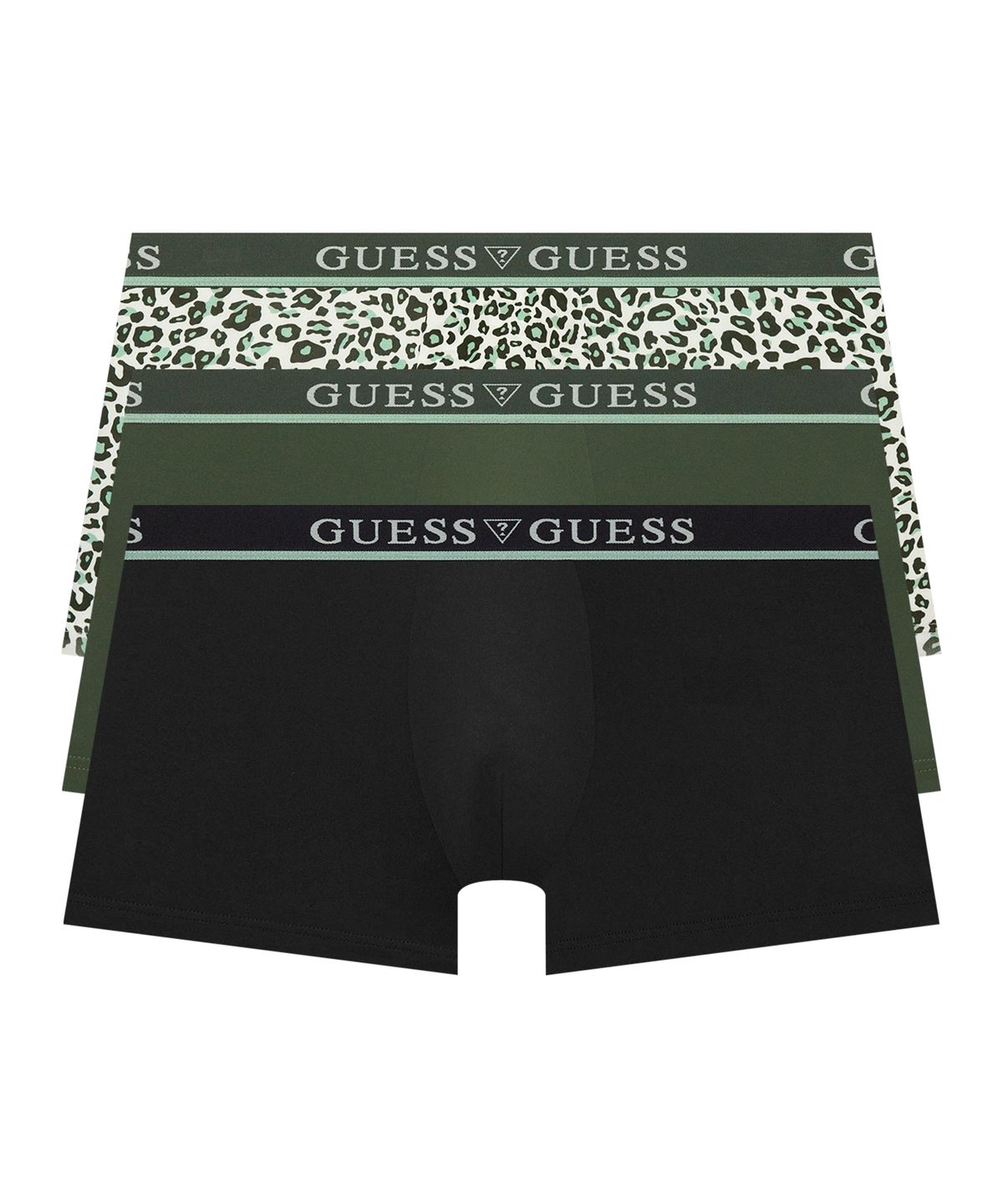 게스언더웨어(GUESS UNDERWEAR) 에어로쿨 밀리터리 드로즈 세트 3PACK