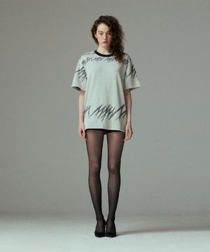 Logo knit T-shirt