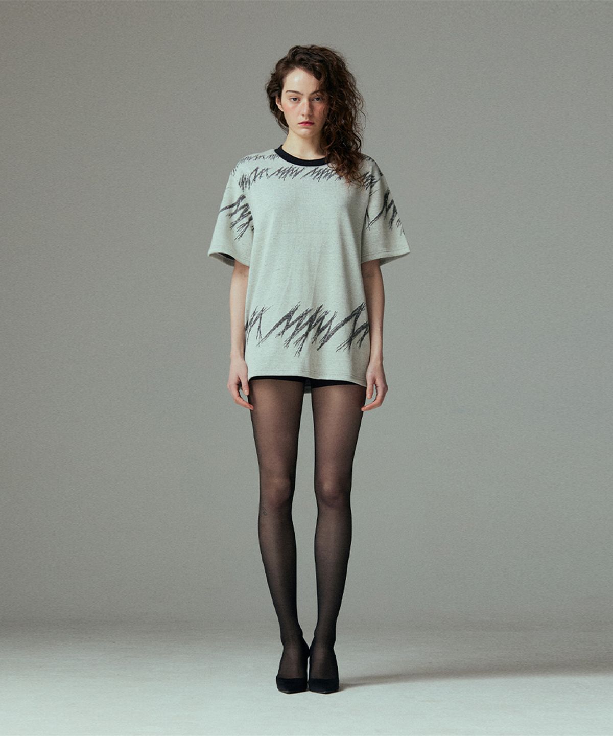 므아므(MMAM) Logo knit T-shirt