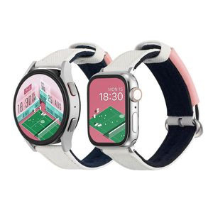 애플워치 스트랩 시그니처 비액티브 더 라켓 클럽 9 8 울트라 7 SE2 갤럭시 워치6 호환 밴드 - 베이비 핑크