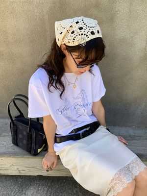 SEA HORSE GRAPHIC T-SHIRT_WHITE