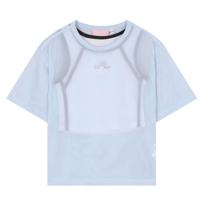 NBA 시스루 레이어드 티셔츠(K252TS663P) 라이트 블루