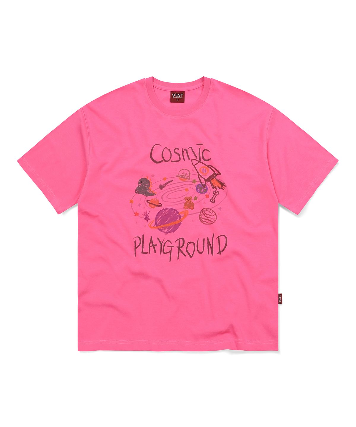 에스이에스티(S'EST) Play ground T-shirts Pink