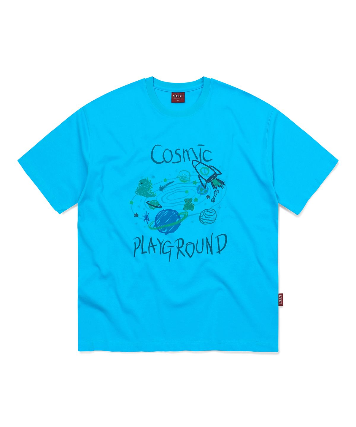 에스이에스티(S'EST) Play ground T-shirts Blue