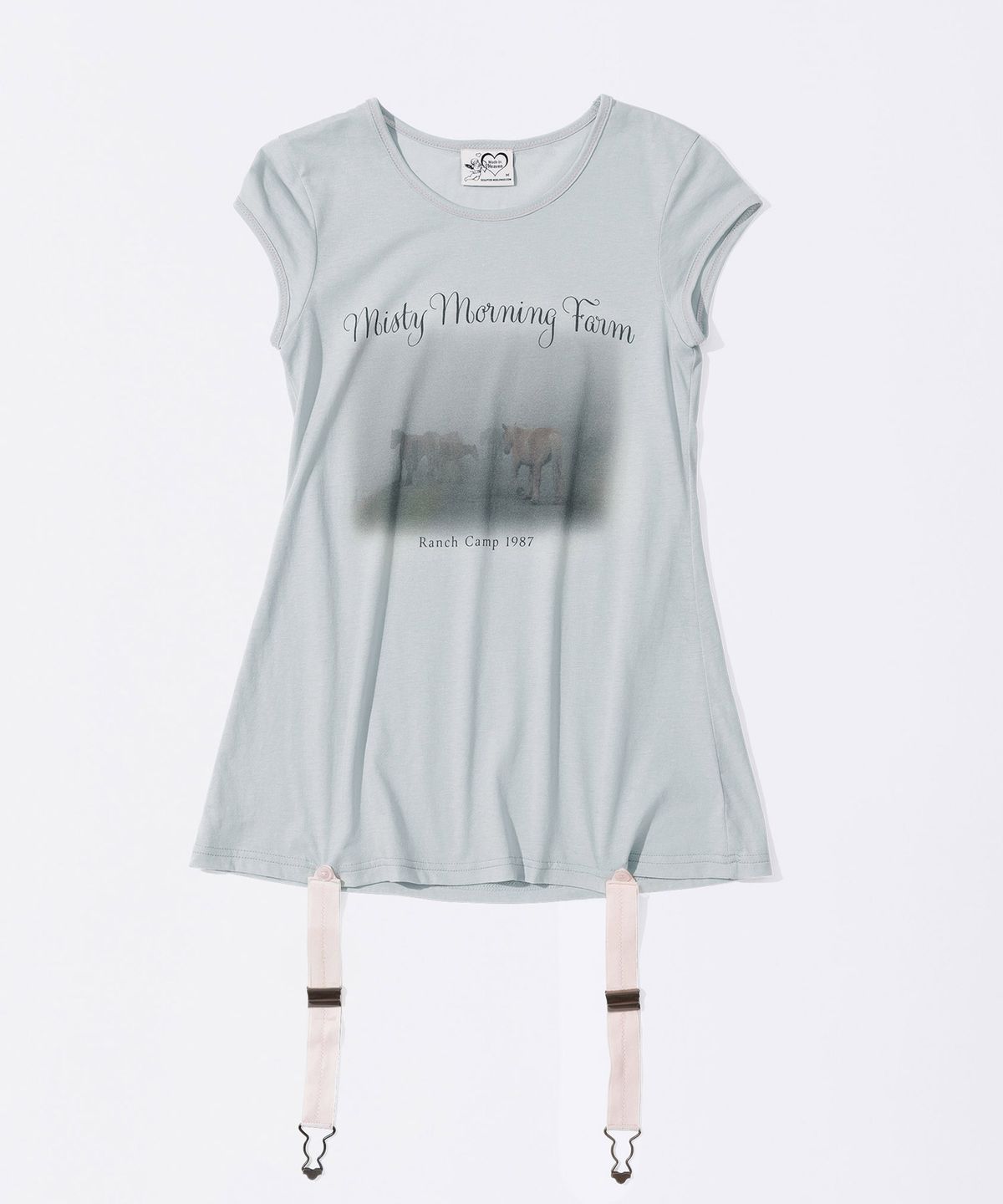 스컬프터(SCULPTOR) Ranch Lingerie Tee Misty Blue