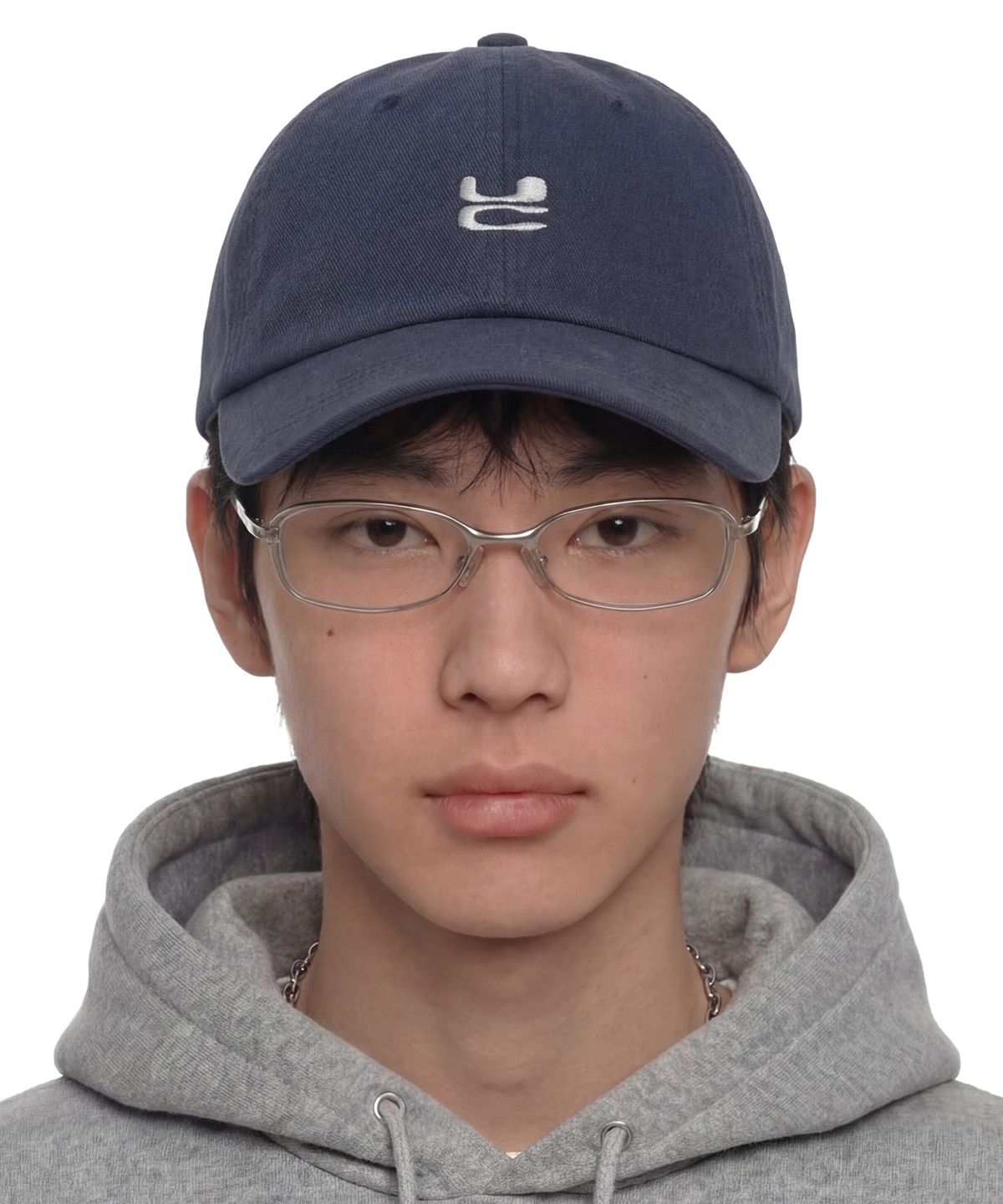 언더컨트롤(UNDERCONTROL) 사계절 코튼 로고 자수 베이직 소프트탑 남녀공용 볼캡 UC / WASHED B B / NAVY