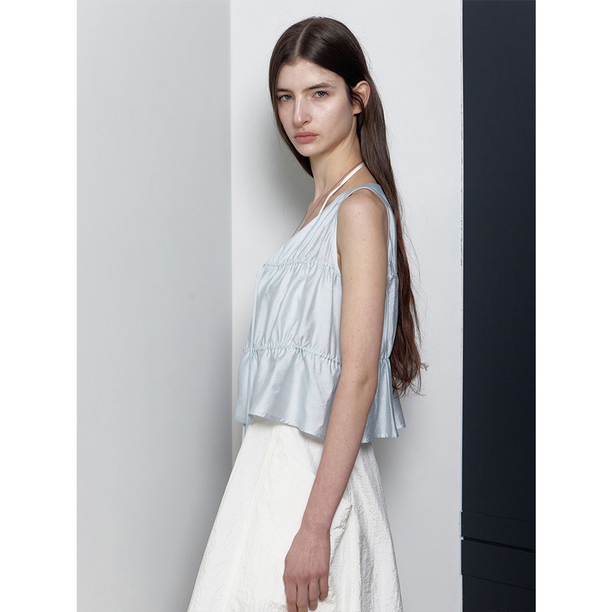 퍼블리카엑스(PUBLICKA X) LACEY TOP BLUE